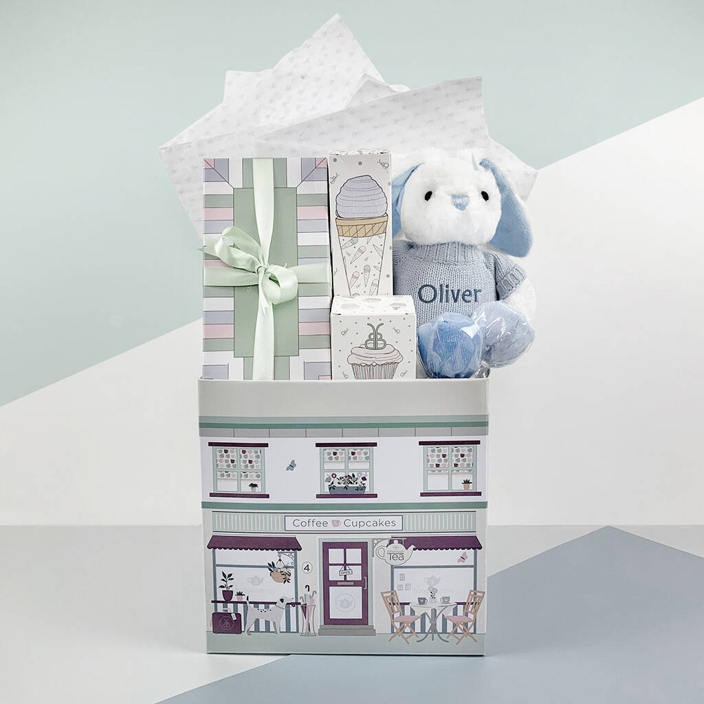 Image of Baby Boy Sweet Treats Hamper, Blue, Blue