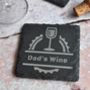 Personalised Wine Slate Coaster, thumbnail 2 of 3