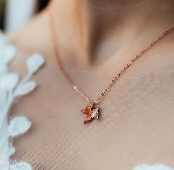 Tiny Hop Leaf Necklace, 7 of 11
