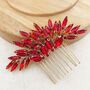 Christmas Bright Red Hair Comb, thumbnail 3 of 5