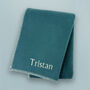 Personalised Fleece Blanket, Teal, thumbnail 1 of 5