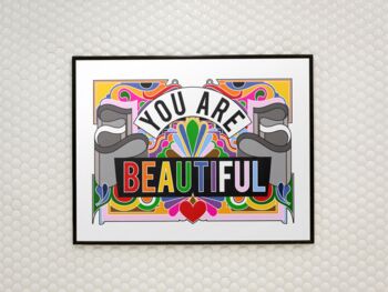 You Are Loved Pride Poster Art Print, 3 of 4