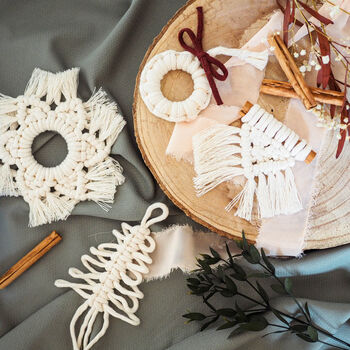 D.I.Y. Macrame Christmas Decorations Kit, 5 of 5
