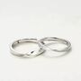 Adjustable Couple Promise Twist Zircon Ring Set, thumbnail 3 of 5