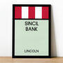 Sincil Bank Monopoly Lincoln Football Print, thumbnail 1 of 2