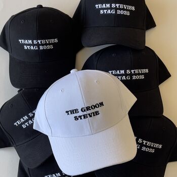 Personalised Slogan Wedding Party Cap, 3 of 12