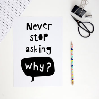 Never Stop Asking Why, 2 of 3