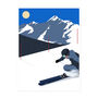 Skiing In The Alps Mountain Wall Art Print, thumbnail 3 of 3