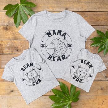 Mama Bear And Cub T Shirt Set, 3 of 5