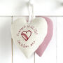 Personalised Hanging Heart Engagement Gift For Couple, thumbnail 1 of 11