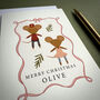 Personalised Nutcracker Mouse Christmas Card, thumbnail 4 of 8