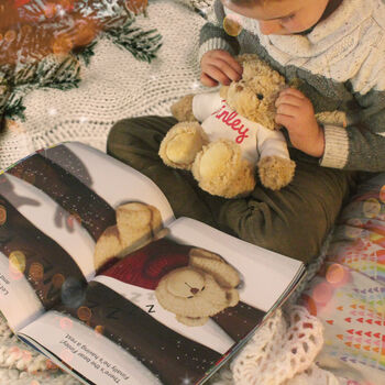 Personalised Christmas Story Book And Teddy Bear, 5 of 12