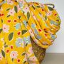 Ditsy Flower Scarf In Yellow, thumbnail 2 of 3