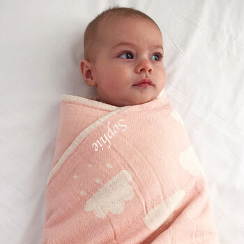 Personalised Cloud Baby Blanket, 3 of 4