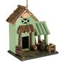 Personalised Green Cottage Garden Bird House, thumbnail 3 of 7