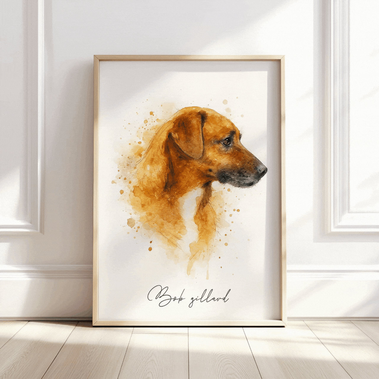 Personalised Watercolour Pet Illustration Portrait, thumbnail 2 of 11