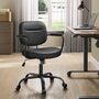 Desk Chair Ergonomic Synthetic Leather Office Chair, thumbnail 3 of 12