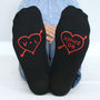 Personalised Men's Arrow Heart Socks, thumbnail 1 of 4
