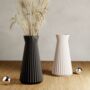'Haven' Vase In Midnight Black For Dried Flowers, thumbnail 3 of 11