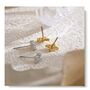 Monaco Ivory D’or Gold Flower Dainty Gift Mini Stud Earrings, thumbnail 3 of 3