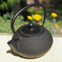 Black Tenshi Cast Iron Teapot 600ml, thumbnail 3 of 5
