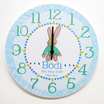 Personalised Wall Clock For Boys, 3 of 7