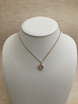 Pink Clover Pendant Necklace, 2 of 6
