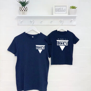 'Legend' Father And Son T Shirt And Babygrow Set, 3 of 5