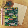 Flumens Christmas Freshwater Fish Greetings Card, thumbnail 1 of 6