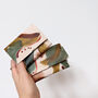 Hand Painted Leather Coin And Card Purse Camo Brush, thumbnail 2 of 10