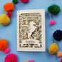 Personalised Papercut Unicorn Christmas Card, thumbnail 1 of 6
