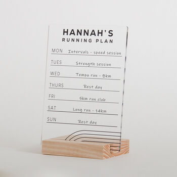 Personalised Running Plan Sign, 2 of 8