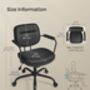 Desk Chair Ergonomic Synthetic Leather Office Chair, thumbnail 11 of 12