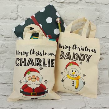 Personalised Mini Christmas Tote Bag, 4 of 6
