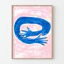Bedroom Hand Painted Hug Print, thumbnail 8 of 8