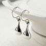 Sterling Silver Mini Pear Drop Earrings, thumbnail 4 of 6