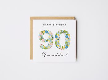 Personalised Happy 50th Birthday Card Liberty Style *Age Options, 10 of 10