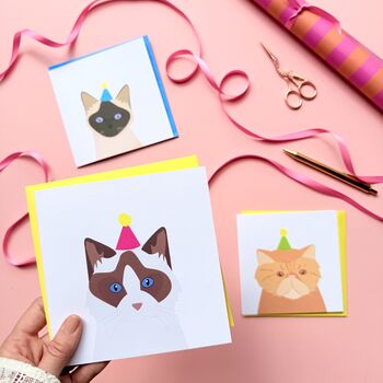 Birthday Cat Card, Multiple Breed Options, 3 of 12