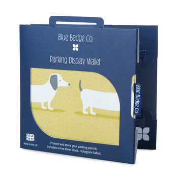 Blue Badge Parking Permit Wallet In Sausage Dog, 3 of 6
