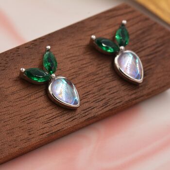 Sterling Silver Cute Carrot Stud Earrings, 5 of 12