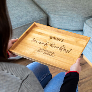 Personalised Favourite Breakfast Serving Tray, 4 of 4