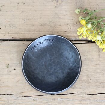Personalised Steel Dish Gift For 11th Anniversary, 5 of 9