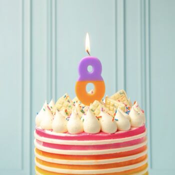 Ombre Number Birthday Cake Candles, 3 of 5
