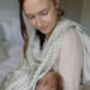 Gingham Sage Large Swaddle Muslin, thumbnail 3 of 10