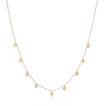 Frascati Gold Plated Multi Disc Necklace, 3 of 4