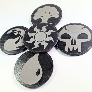 Mtg Mana Coaster Set Five In Slate Magic The Gathering, 6 of 9