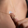 Sterling Silver Origami Fox Necklace, thumbnail 1 of 9