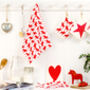 Christmas Reindeer Dischloth And Tea Towel Gift Set, thumbnail 1 of 5