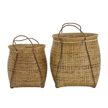 Gavle Woven Bamboo Storage Basket, 2 of 2