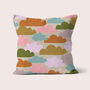 Retro Clouds Patterned Cushion, thumbnail 1 of 2